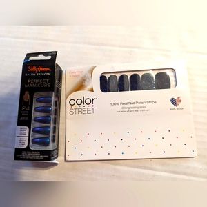 Press On Nails And Nail Polish Strips Set Of 2 Brand New Sealed